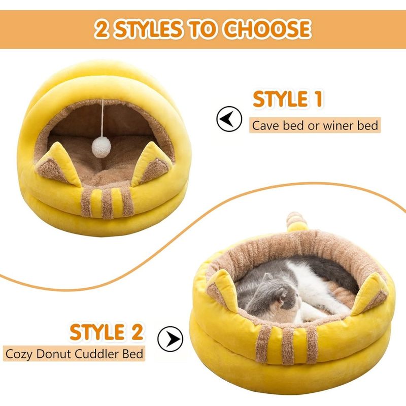 Coco Pup Lit pour Chat avec Fond Antidérapant