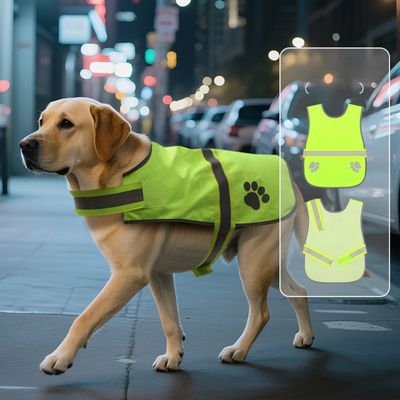 Coco Pup Gilet réfléchissant pour chien Vert fluorescent-M