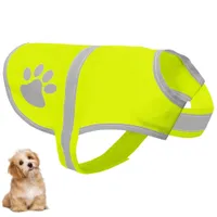 Coco Pup Chaleco reflectante para perros, verde fluorescente - Mediano