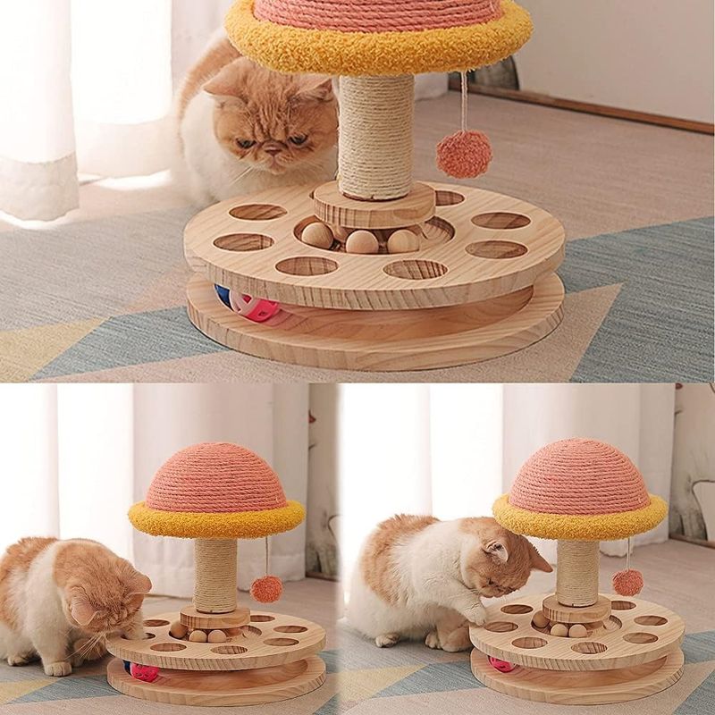 Coco Pup Arbre à chat avec balles de jeu