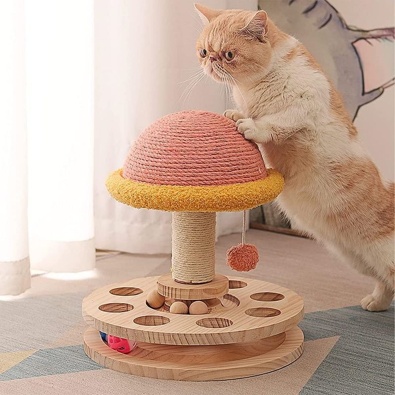 Coco Pup Arbre à chat avec balles de jeu