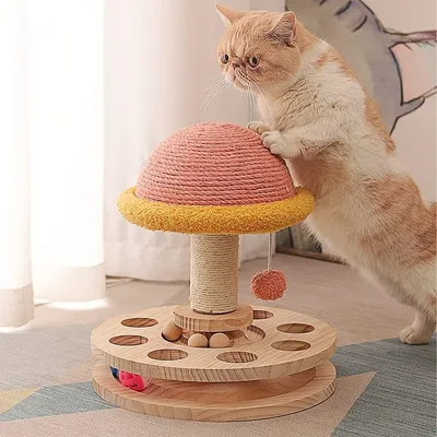 Coco Pup Arbre à chat avec balles de jeu