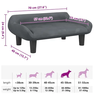 vidaXL Canapé pour Chien – Lit Douillet vidaXL Canapé pour Chien – Lit Douillet