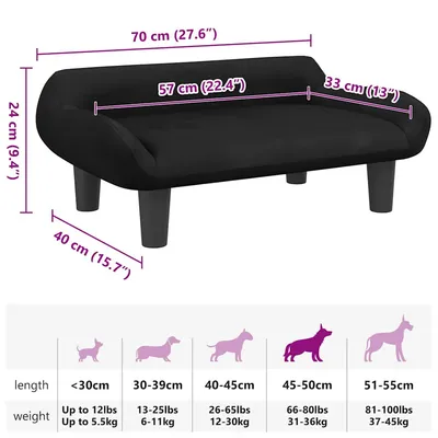 vidaXL Canapé pour Chien – Lit Douillet vidaXL Canapé pour Chien – Lit Douillet