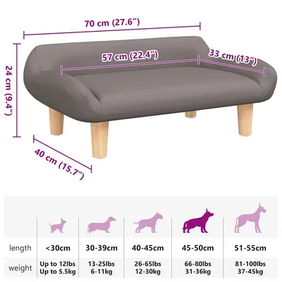 vidaXL Canapé pour Chien – Lit Douillet vidaXL Canapé pour Chien – Lit Douillet