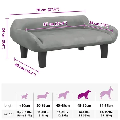 vidaXL Canapé pour Chien – Lit Douillet vidaXL Canapé pour Chien – Lit Douillet