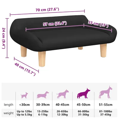 vidaXL Canapé pour Chien – Lit Douillet vidaXL Canapé pour Chien – Lit Douillet