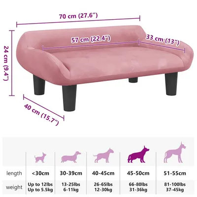 vidaXL Canapé pour Chien – Lit Douillet vidaXL Canapé pour Chien – Lit Douillet