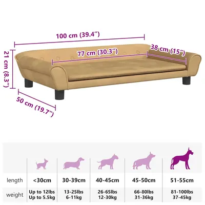 vidaXL Canapé pour Chien – Lit Élégant vidaXL Canapé pour Chien – Lit Élégant
