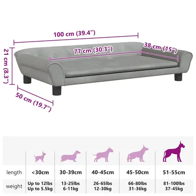 vidaXL Canapé pour Chien – Lit Élégant vidaXL Canapé pour Chien – Lit Élégant