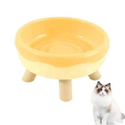 PetTribes Comedero elevado inclinado para gatos