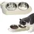 PetTribes Gamelle chat inclinée 15° - Anti-fuite - Acier inox - Rose