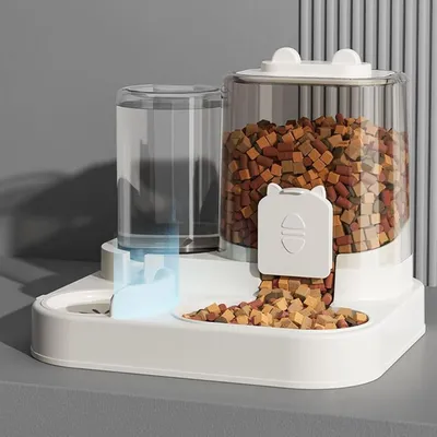 PetTribes Distributeur croquettes & eau chat/chien - 1.8L - Automatique