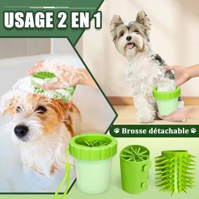PetTribes Lave-Pattes pour Chien - Nettoyage Facile