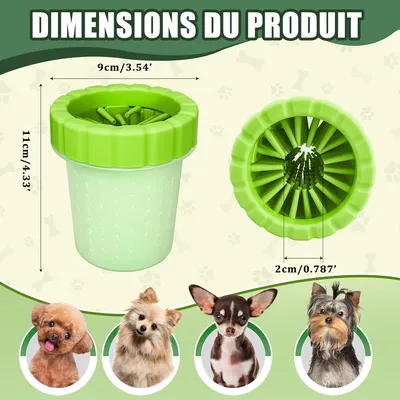 PetTribes Lave-Pattes pour Chien - Nettoyage Facile