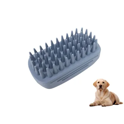 PetTribes Brosse de douche chat/chien - Douce, anti-peluches & massage