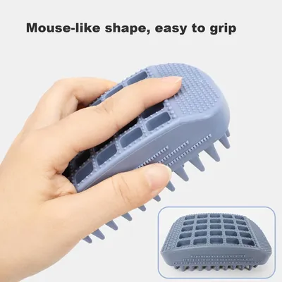 PetTribes Brosse de douche chat/chien - Douce, anti-peluches & massage