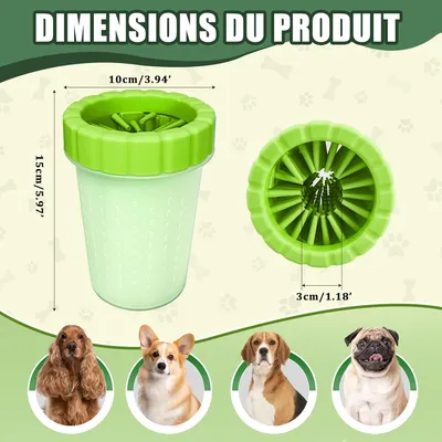 PetTribes Lave-Pattes pour Chien - Nettoyage Facile