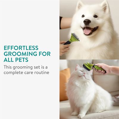 PetTribes Kit Toilettage 6-en-1 pour Chien et Chat