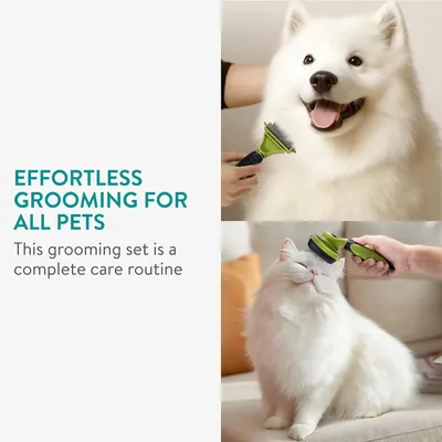 PetTribes Kit Toilettage 6-en-1 pour Chien et Chat