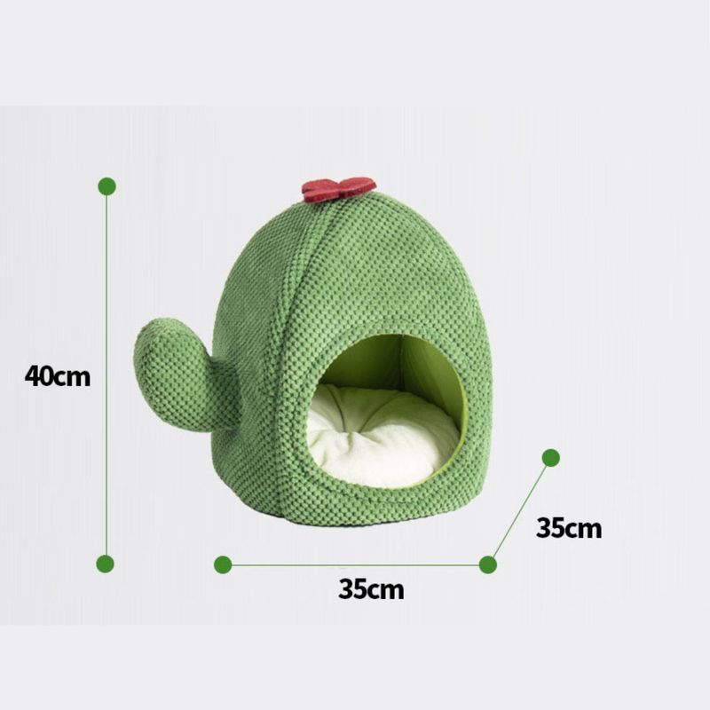 PetTribes Panier cactus chaud et fermé pour chat/chien