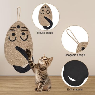 PetTribes Tapis Griffoir Souris Suspendu pour Chat
