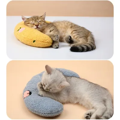 PetTribes Oreiller doux en U - Soulage les articulations de votre animal