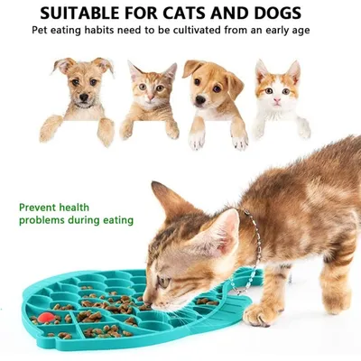 PetTribes Gamelle Ralentisseur de Nourriture pour Chien et Chat
