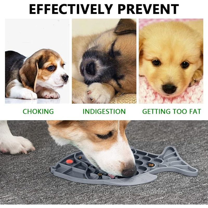 PetTribes Gamelle Ralentisseur de Nourriture pour Chien et Chat