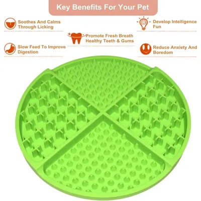 PetTribes Tapis à lécher interactif - Ralentit glouton chien et chat