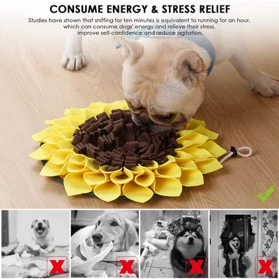 PetTribes Alfombra olfativa tipo rompecabezas perros: alimentación lenta