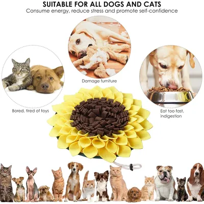 PetTribes Tapis Renifleur Puzzle pour Chien - Alimentation Lente et Ludique