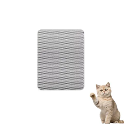 PetTribes Tapis litière chat lavable - Anti-projection nid d'abeille