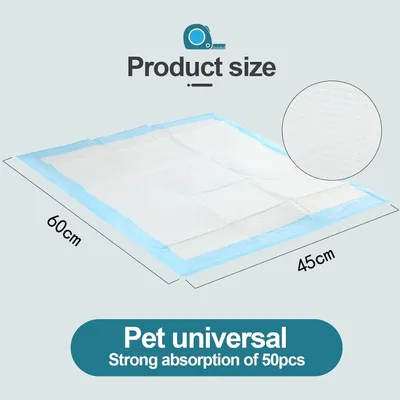 PetTribes Lot de 50 tapis propreté chiots - 45x60 cm, ultra absorbants