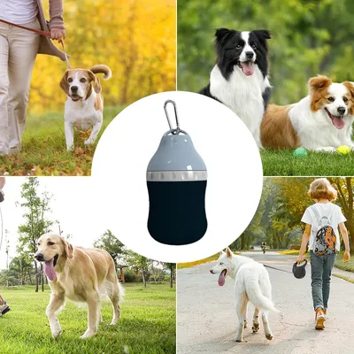 PetTribes Vaso de agua para senderismo - Para perros/gatos, 400 ml