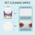 PetTribes Lot de 120 Lingettes Détachantes pour Larmes de Chien et Chat