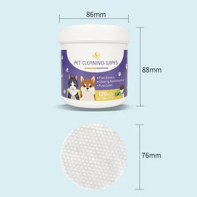 PetTribes Lot de 120 Lingettes Détachantes pour Larmes de Chien et Chat