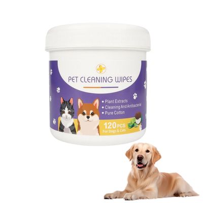 PetTribes Lot de 120 Lingettes Détachantes pour Larmes de Chien et Chat