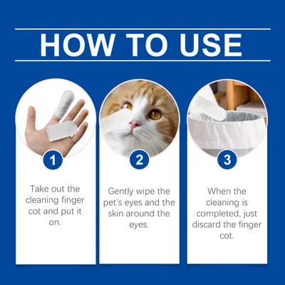 PetTribes Lingettes Humides pour Yeux de Chats/Chiens PetTribes Lingettes Humides pour Yeux de Chats/Chiens
