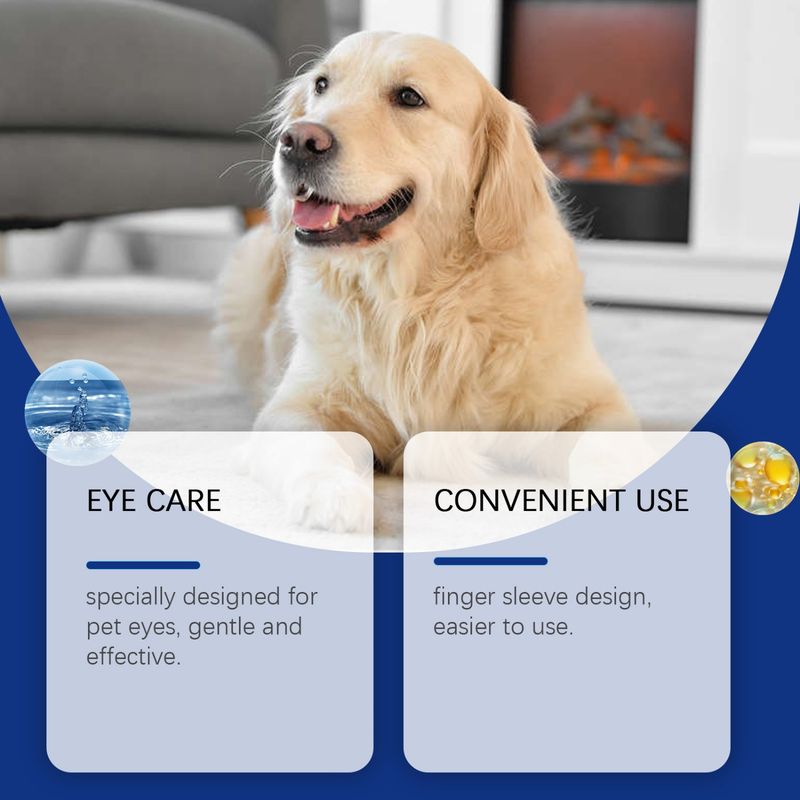 PetTribes Lingettes Humides pour Yeux de Chats/Chiens