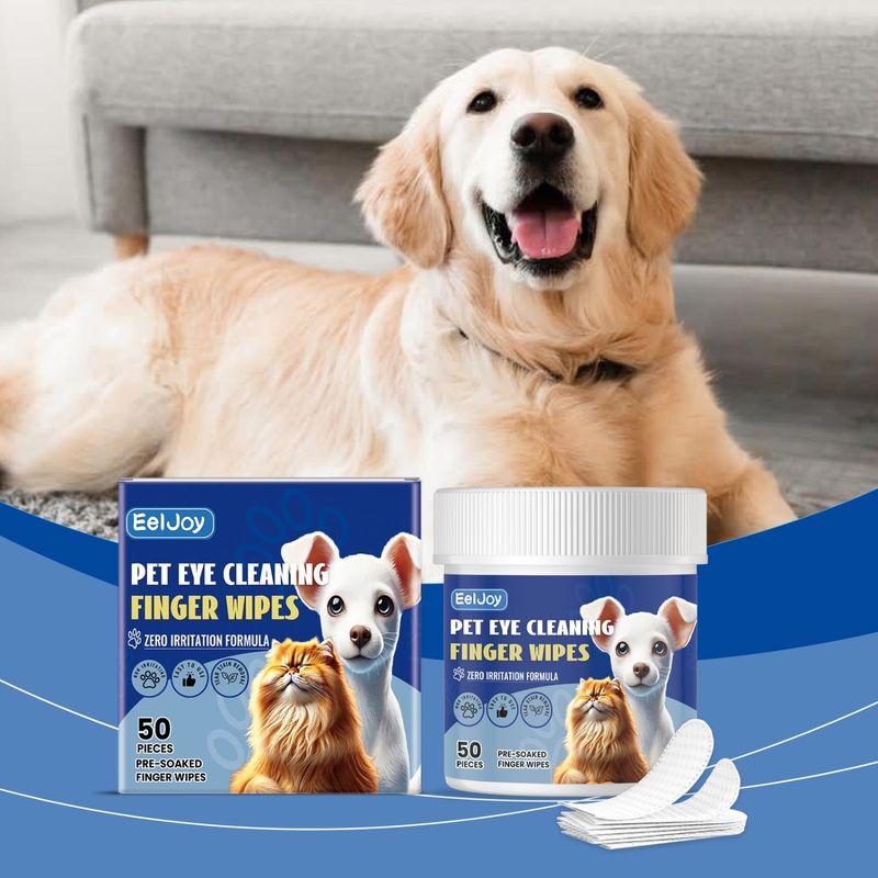 PetTribes Lingettes Humides pour Yeux de Chats/Chiens