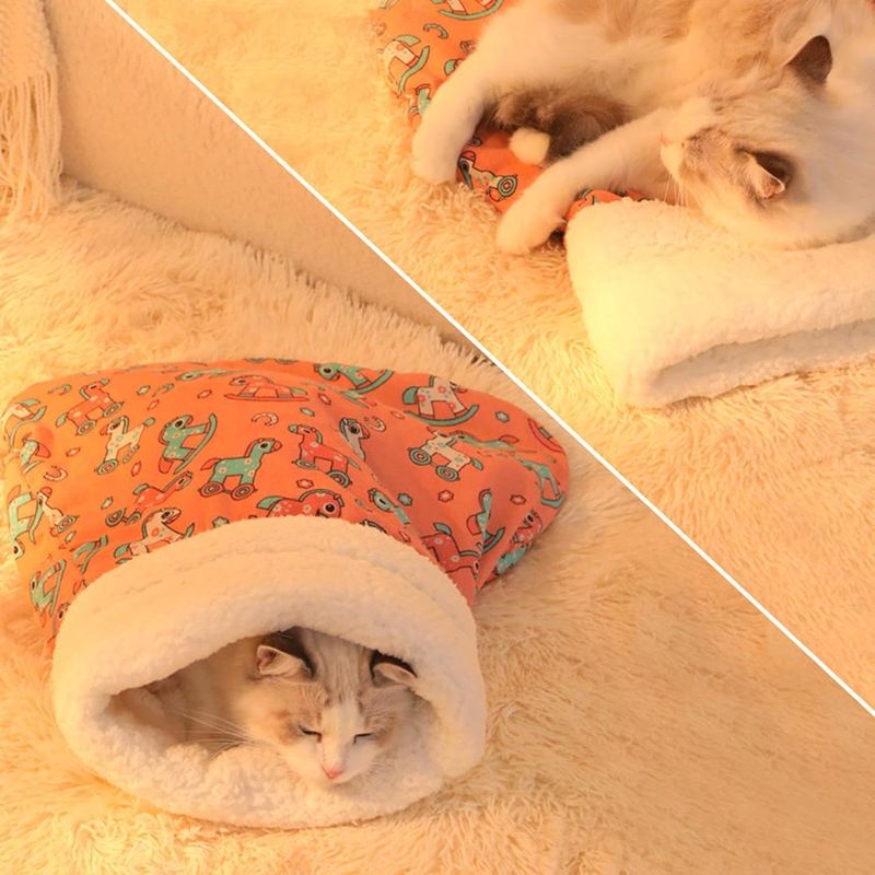 PetTribes Nid d'hiver semi-fermé pour petit animal