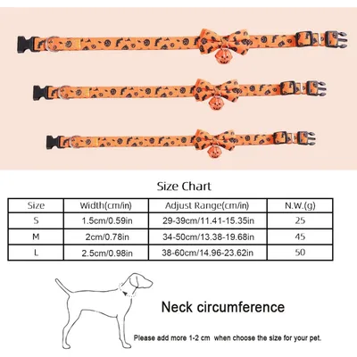 PetTribes Collier Halloween pour Chien - Nœud papillon et grelot