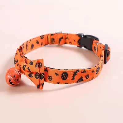 PetTribes Collier Halloween pour Chien - Nœud papillon et grelot