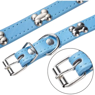 PetTribes Collier classique chien - Cuir synthétique confortable - M