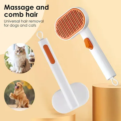 PetTribes Brosse Autonettoyante pour Chats et Chiens - Démêlage Facile