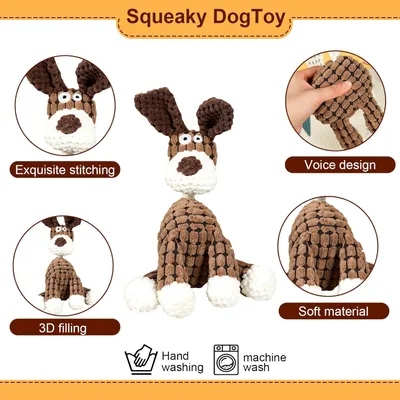 PetTribes Peluche dentaire chien - Résistante et interactive