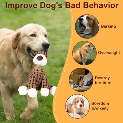 PetTribes Peluche dentaire chien - Résistante et interactive