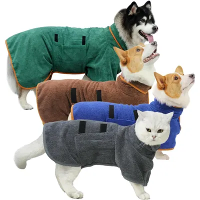 PetTribes Peignoir Séchant pour Chien - Séchage Rapide et Absorbant