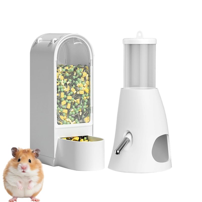 PetTribes Distributeur combo hamster/lapin - Eau et nourriture intégrées